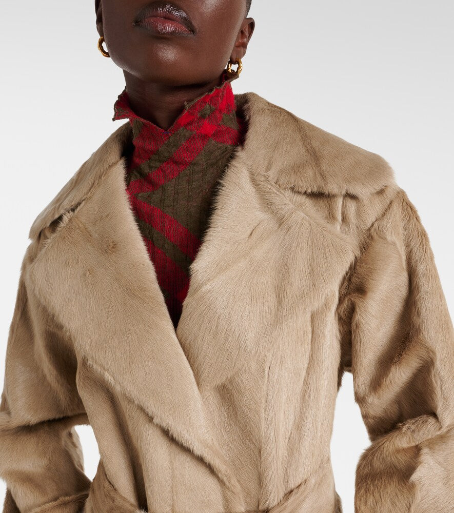 Burberry Shearling trench coat