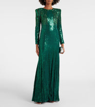 Jenny Packham Paloma embellished sequined gown