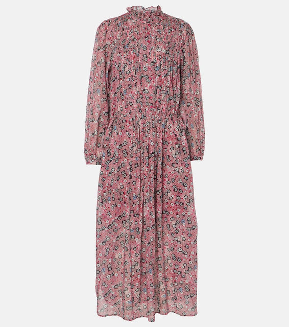Marant Etoile Dalida printed cotton voile midi dress
