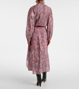 Marant Etoile Dalida printed cotton voile midi dress