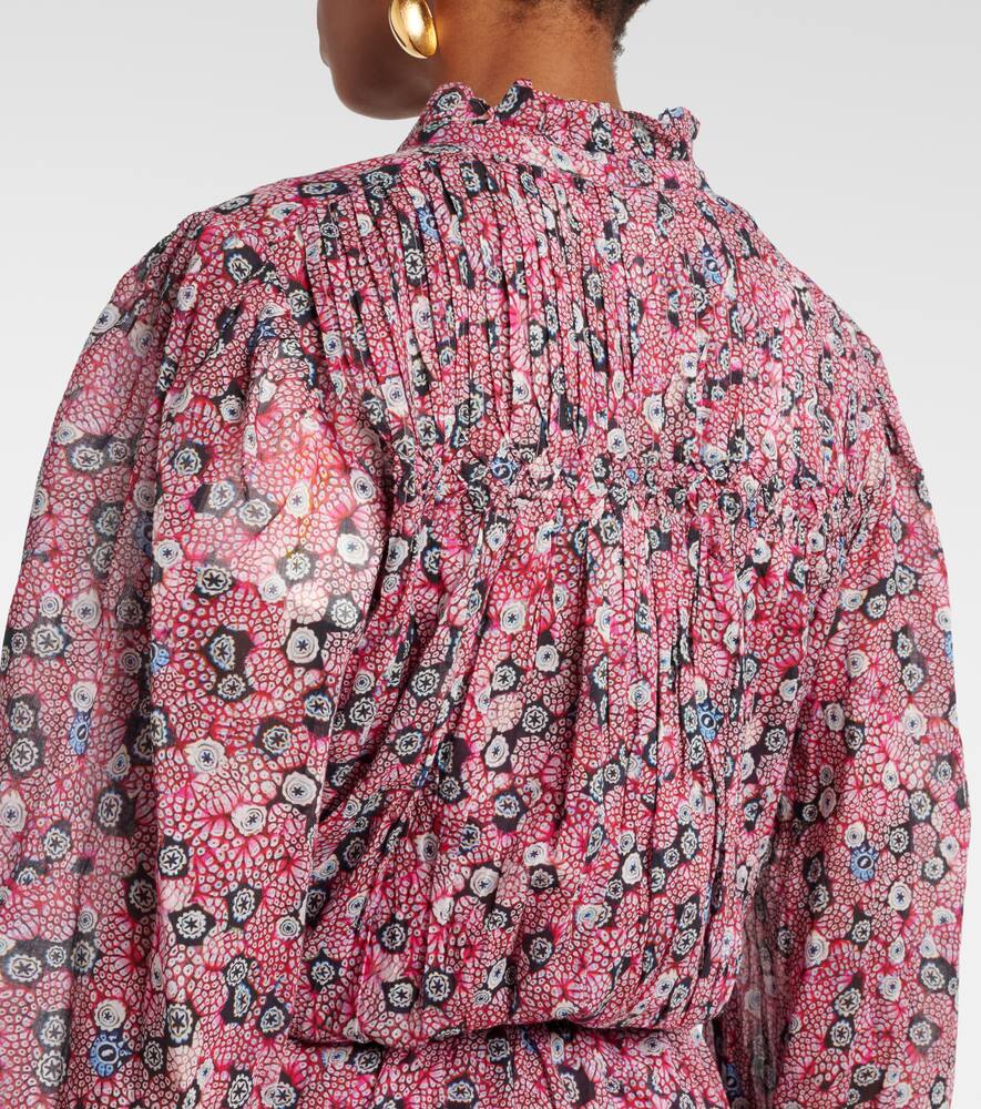Marant Etoile Dalida printed cotton voile midi dress