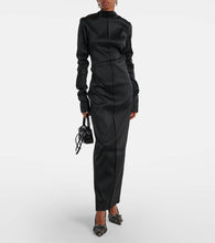 Acne Studios Draped twill gown