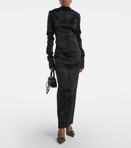 Acne Studios Draped twill gown