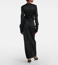 Acne Studios Draped twill gown