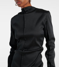 Acne Studios Draped twill gown