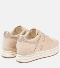 Hogan Midi H222 suede platform sneakers
