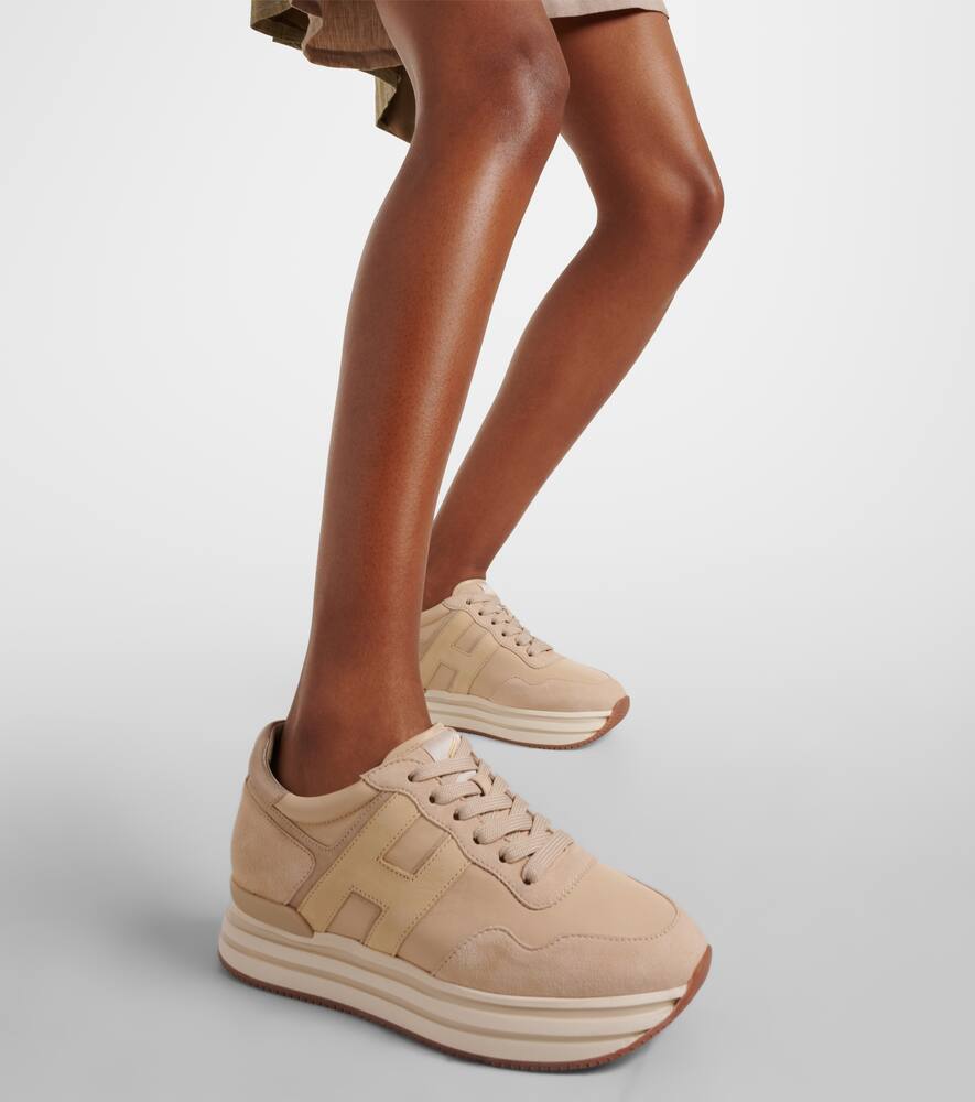 Hogan Midi H222 suede platform sneakers