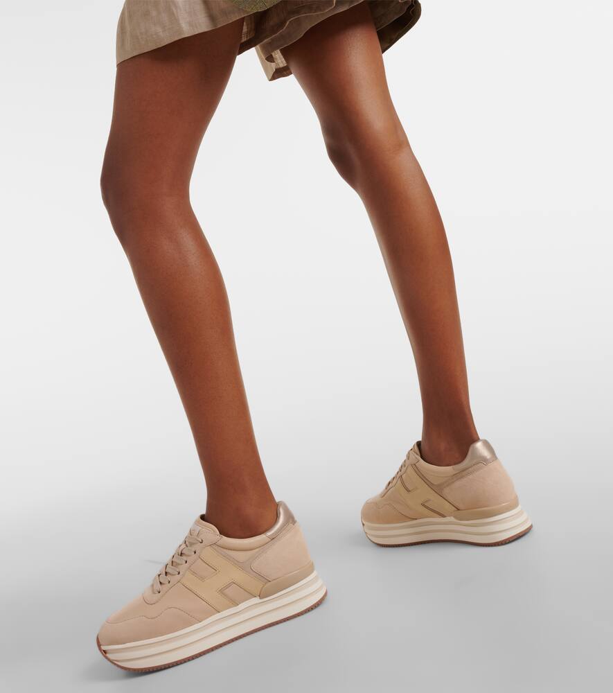 Hogan Midi H222 suede platform sneakers
