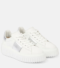 Hogan H-Stripes leather platform sneakers - Hogan H-Stripes 皮革厚底运动鞋