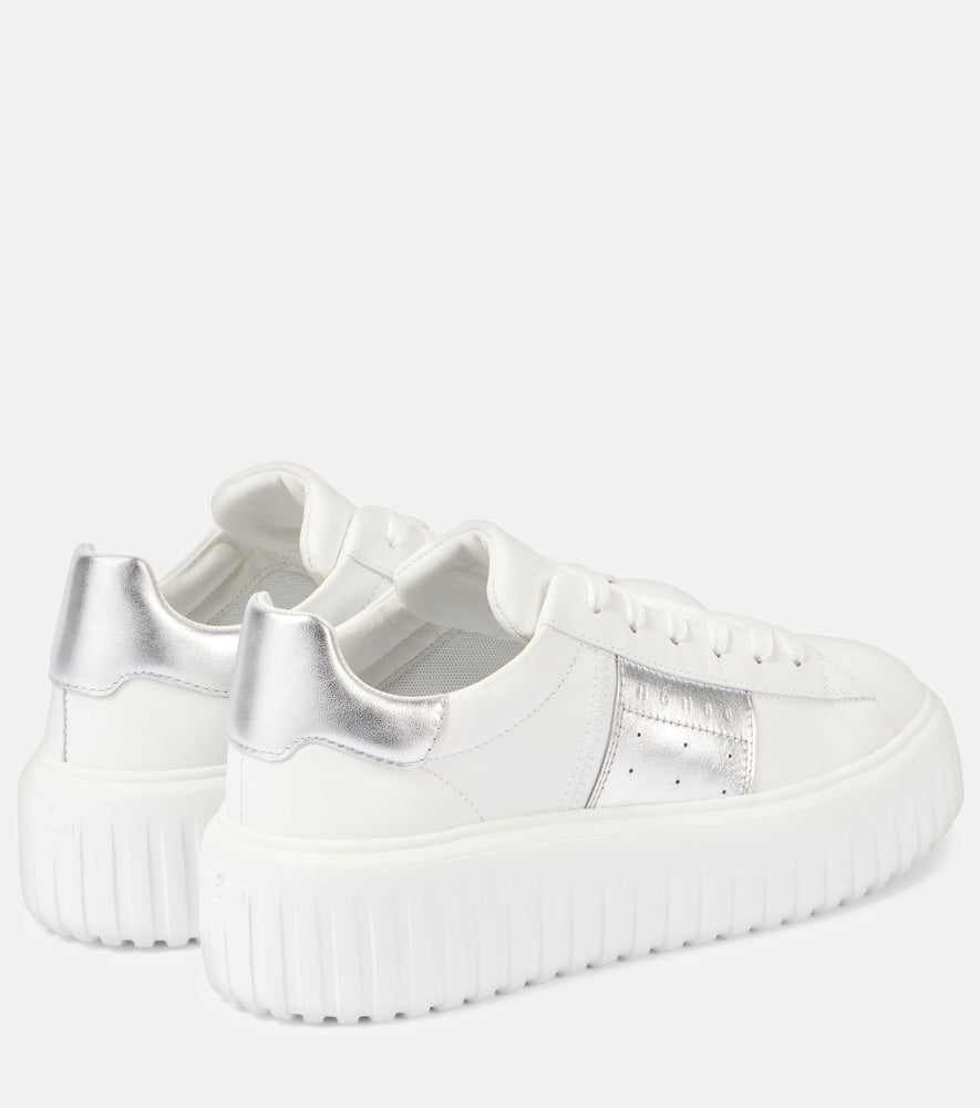 Hogan H-Stripes leather platform sneakers