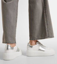 Hogan H-Stripes leather platform sneakers