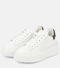 Hogan H-Stripes leather platform sneakers