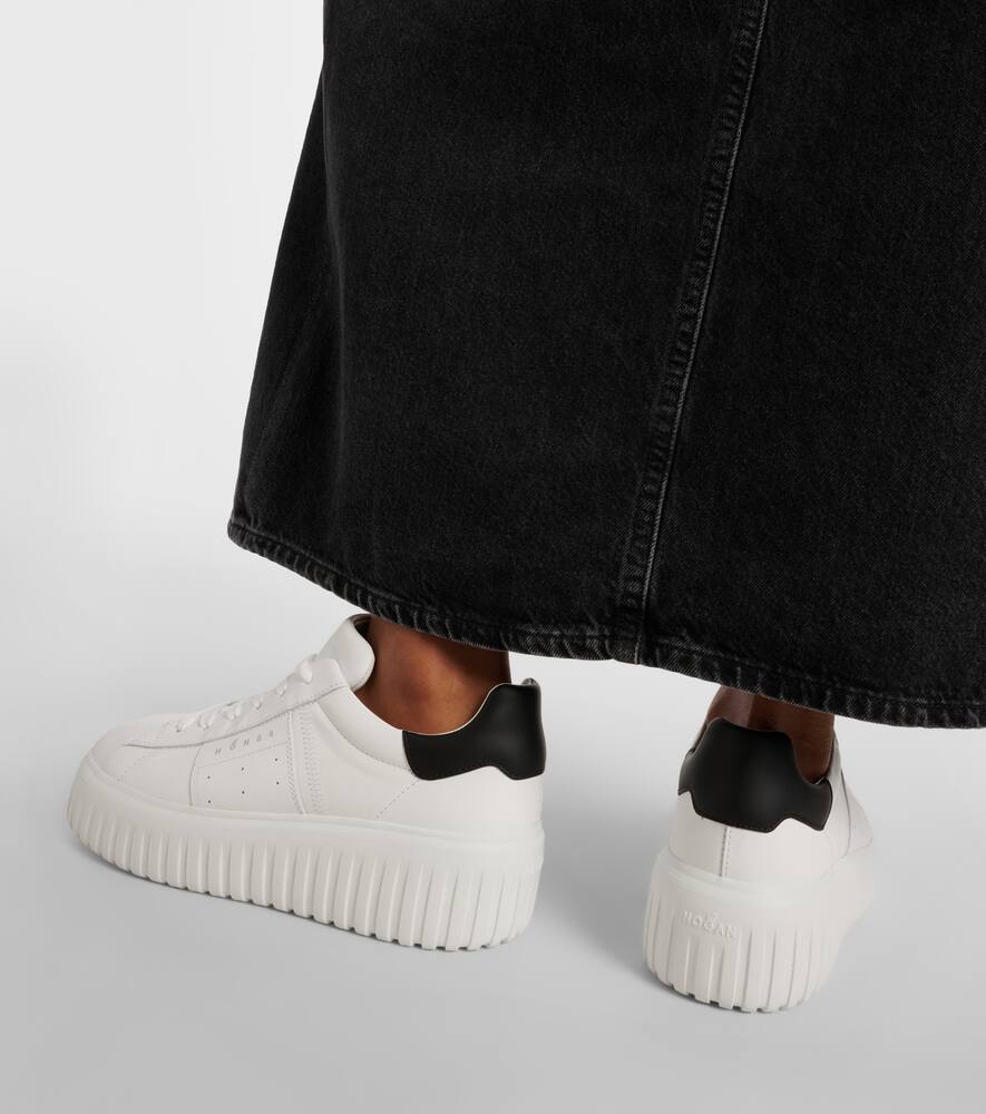 Hogan H-Stripes leather platform sneakers