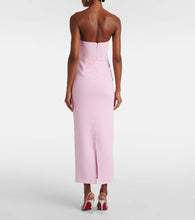 The New Arrivals Ilkyaz Ozel Bow-detail strapless crêpe gown