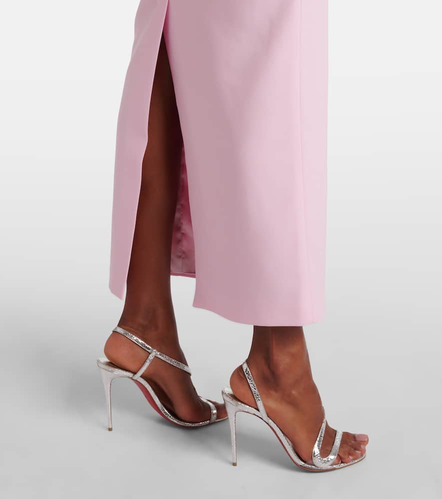 The New Arrivals Ilkyaz Ozel Bow-detail strapless crêpe gown