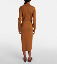 Tod's Ribbed-knit silk and cotton polo dress