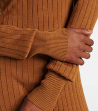 Tod's Ribbed-knit silk and cotton polo dress