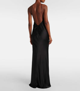 The New Arrivals Ilkyaz Ozel Open-back satin gown