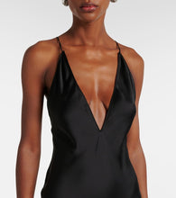The New Arrivals Ilkyaz Ozel Open-back satin gown