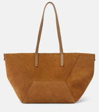 Brunello Cucinelli Large suede tote bag. Shop Brunello Cucinelli Tote Bags for women now.