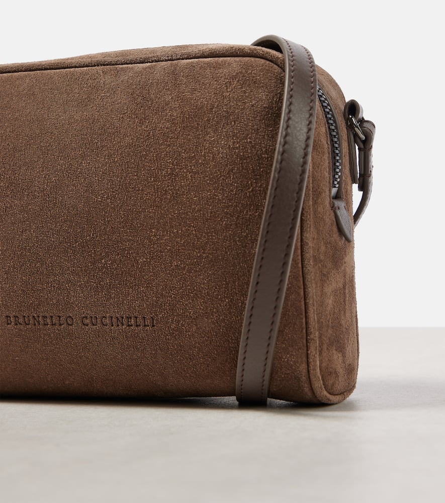Brunello Cucinelli Small suede crossbody bag