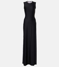Marine Serre Draped jersey maxi dress