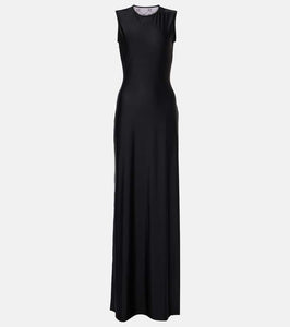 Marine Serre Draped jersey maxi dress