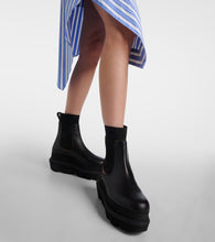 Sacai Leather Chelsea boots