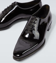 George Cleverley Merlin patent leather Oxford shoes