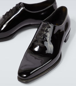 George Cleverley Merlin patent leather Oxford shoes