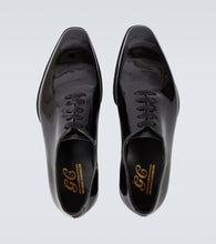 George Cleverley Merlin patent leather Oxford shoes