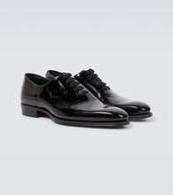 George Cleverley Merlin patent leather Oxford shoes