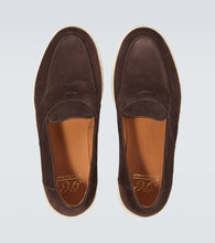 George Cleverley Joey II suede penny loafers