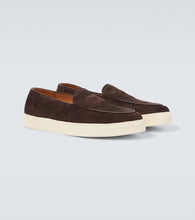 George Cleverley Joey II suede penny loafers