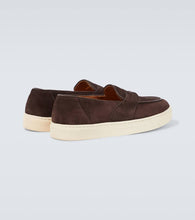 George Cleverley Joey II suede penny loafers