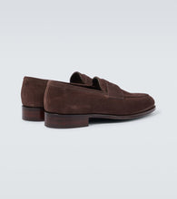 George Cleverley Bradley II suede penny loafers