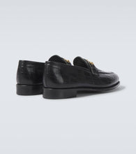 George Cleverley Colony croc-effect leather loafers