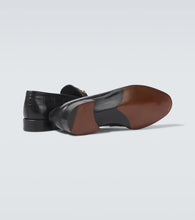 George Cleverley Colony croc-effect leather loafers