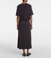 Lemaire Belted cotton jersey midi dress