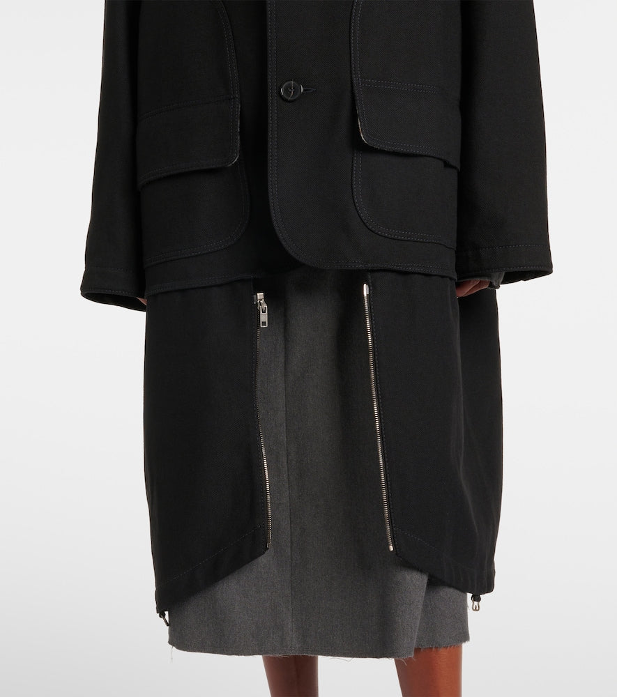 Maison Margiela Cotton and wool coat