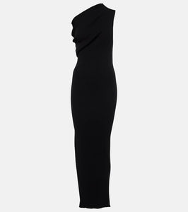 Rick Owens One-shoulder jersey maxi dress