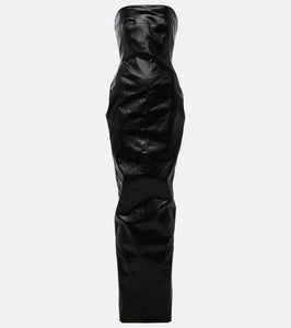 Rick Owens Denim bustier gown