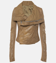 Rick Owens Asymmetric leather biker jacket - Rick Owens 不对称皮革机车夹克