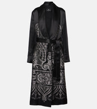 Etro Silk-blend belted coat - Etro 丝绸混纺系带大衣