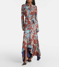 Etro Floral asymmetric shirt dress
