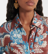 Etro Floral asymmetric shirt dress