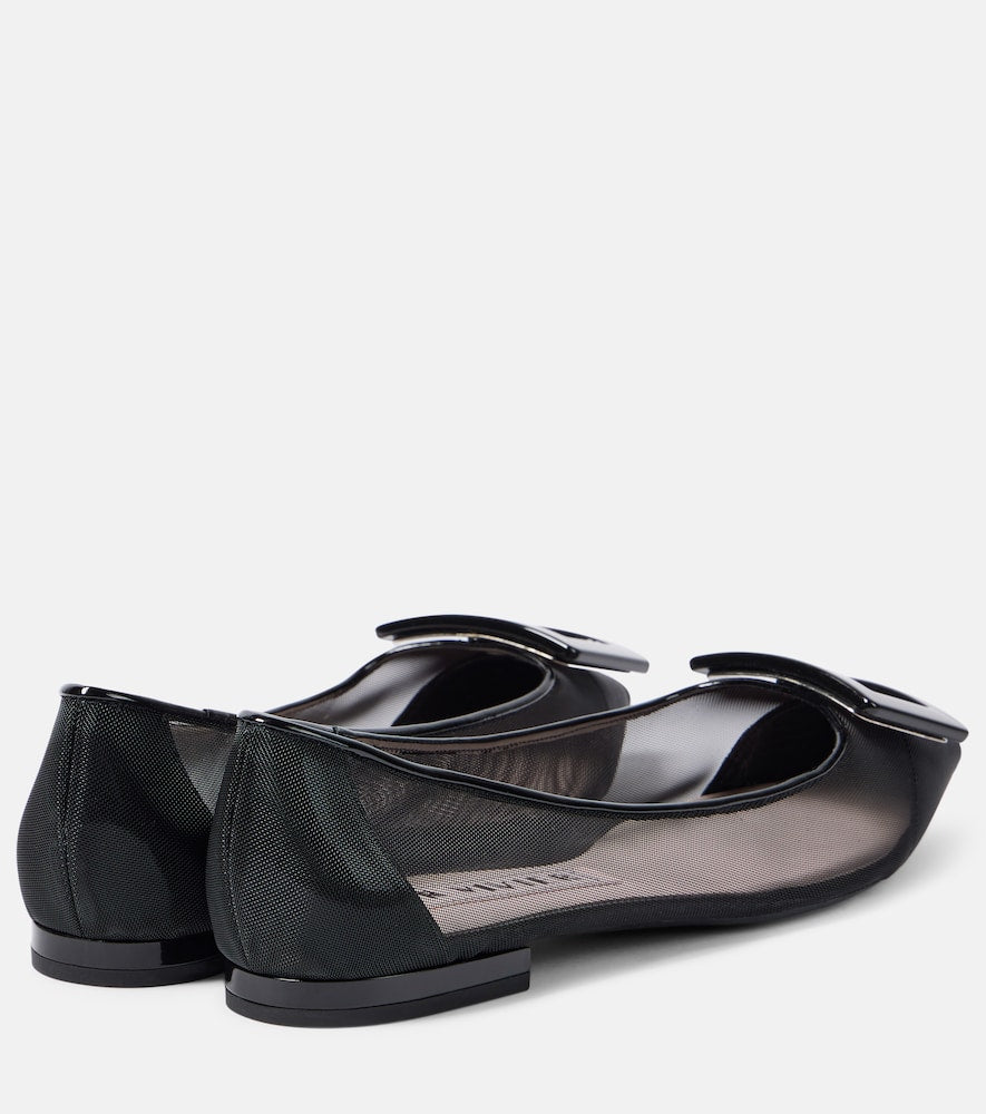 Roger Vivier Gommettine mesh ballet flats