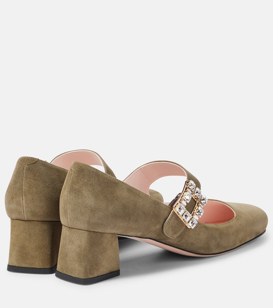 Roger Vivier Tr√É¬©s Vivier 45 suede pumps