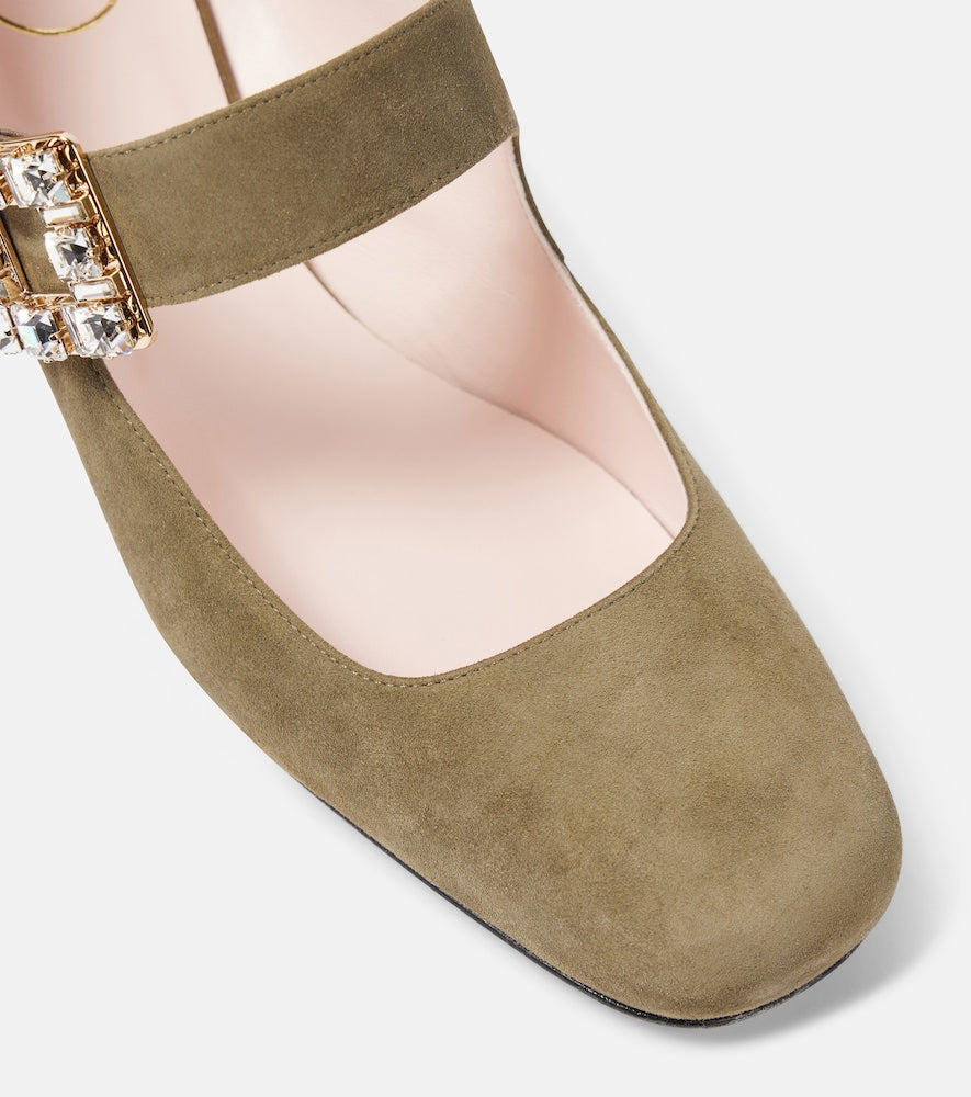 Roger Vivier Tr√É¬©s Vivier 45 suede pumps