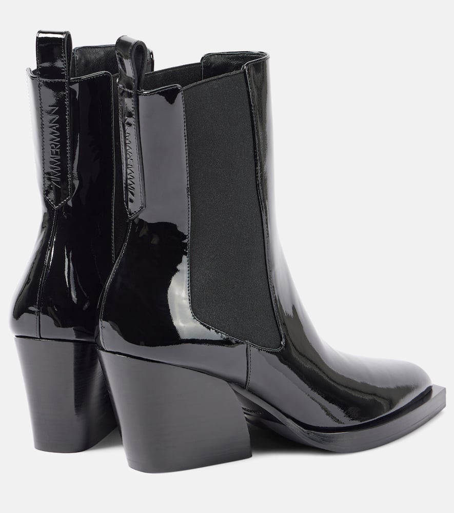 Zimmermann Drew patent leather ankle boots